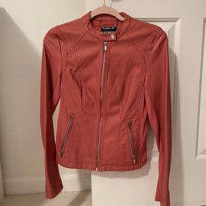 Express - Faux Leather jacket - pink - S